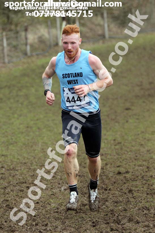 Senior men, 2020 British Athletics Inter Counties Cross Country Champs., Prestwold Hall, Loughborough. Photo: David T. Hewitson/Sports for All Pics